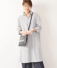 Spick & Spanストライプシャツワンピース

パールボタンロングシャツ◆