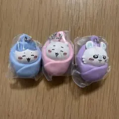 ちいかわ　おくるみマスコットチャーム　ちいかわ&ハチワレ&モモンガセット