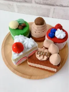 フェルト　おままごと　ケーキ5種セット♡