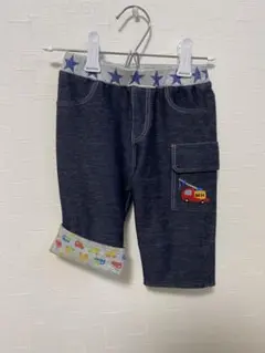 ミキハウス 7分丈パンツ はたらくくるま 100 90