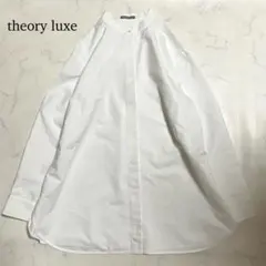 1回着用美品 セオリーリュクス HEAVY PEARL とろみブラウス38サイズ