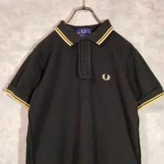 ★フレッドペリーポロシャツ　ブラック×ゴールド ポルトガル製