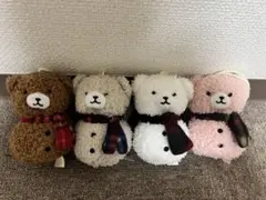 ハウステンボス 巨大ガチャ クマ ぬいぐるみ ストラップ 4個セット