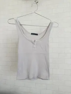 Brandy Melville グレージュ タンクトップ