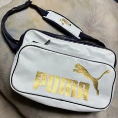 PUMA ショルダーバッグ ホワイト/ネイビー新品