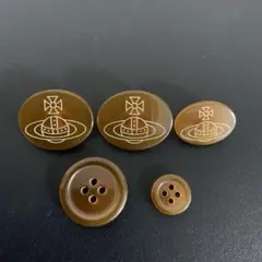 新品未使用‼︎ ヴィヴィアン ウエストウッド オーブ　ボタン5個セット‼︎