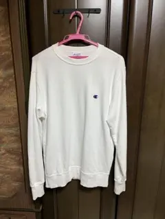 新品 Champion チャンピオン ホワイト スウェット トレーナー Lサイズ