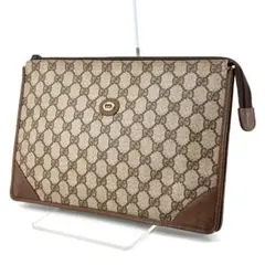 GUCCI GG柄 クラッチバッグ ブラウン オールドグッチ ヴィンテージ