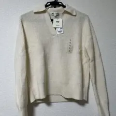 ユニクロ　プレミアムロムポロセーター