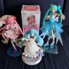 初音ミク & 桜ミク フィギュア　4点セット