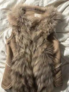 Y2K 100% ラクーンファーのベスト