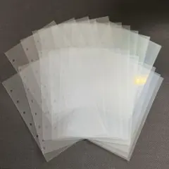 ミニ6 A7 6穴 透明シール帳 シール台紙 両面 20枚セット