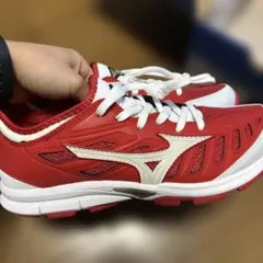 ミズノプロ オーダー トレーニングシューズ ホワイト/レッド 26.5