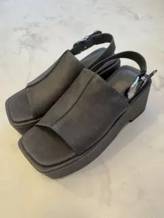 JEANASIS プラットフォーム サンダル バックストラップ グレーのサムネイル