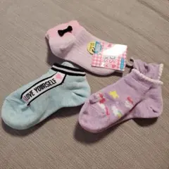 【新品未使用】キッズ靴下セット 15-20cm 3足