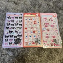 ボンボンドロップシール 3Dステッカー サンリオ キティ クロミ セット