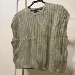 ZARA オリーブグリーン ニットベスト