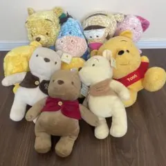 くまのプーさん イーヨー ティガー ピグレット ぬいぐるみ まとめ売り