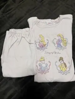 プリンセス　パジャマ　長袖　110 ディズニー　ピンク