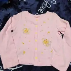 mezzo piano 花柄刺繍 カーディガン 130