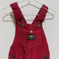 OSH KOSH 赤 コーデュロイ オーバーオール