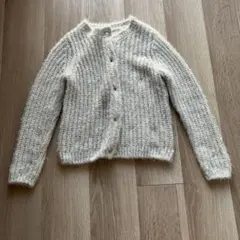 H&M グレー　ニット　カーディガン　キッズ　ガールズ　秋・冬物　冬服