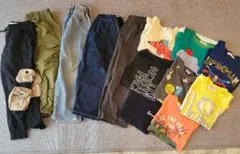 男の子まとめ売り　110cmTシャツ半袖　デニム　スウェット　カーゴ パンツ