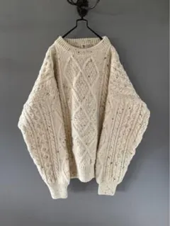 古着 ビンテージ 70s 80s UK イギリス ウール ニット セーター 希少