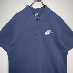NIKE ナイキ　ポロシャツ　サイズXL ワンポイント刺繍ロゴ　シンプル　古着