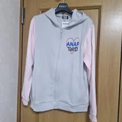 ANAP GIRL ハートプリントパーカー