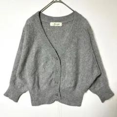 スナイデル アンゴラ混 ニットカーディガン F ふんわり グレー Yのサムネイル