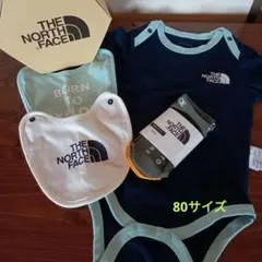 ノースフェイス　ロンパース　男の子　ネイビー　靴下　新品未使用