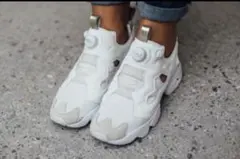 リーボック☆インスタポンプフューリー☆24☆スニーカー★限定ゴールド