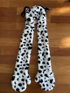 ディズニー　101匹わんちゃん　マフラーキャップ