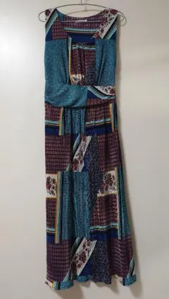 【新品未使用】eversinceエバーシンスプリーツワンピースマキシ丈ワンピース