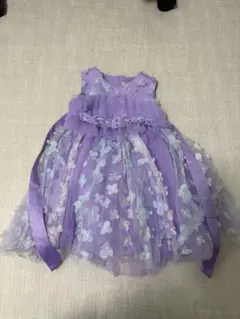 キッズドレス 100cm 紫 発表会 結婚式 プリンセス