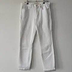 お値下げ☆ Gap ホワイト サイズ27 スキニージーンズ フリンジ裾