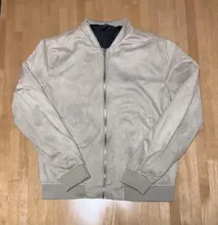 ZARA MAN ベージュ スエード ブルゾン ライトアウター