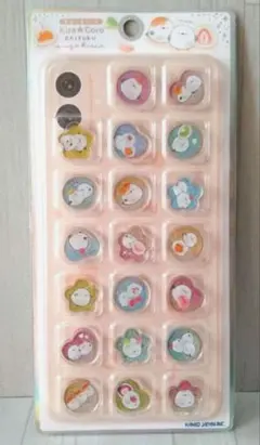 【新品】カミオジャパン　キラコロおはじきシール　シマエナガ　立体シール