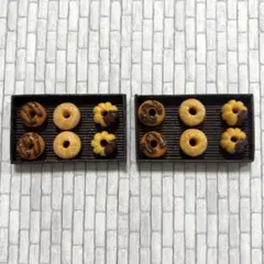 ミニチュアスイーツ　ハンドメイド　ドーナツ　トレーセット
