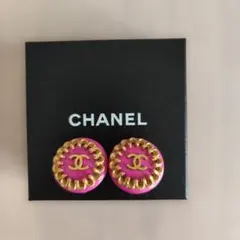 CHANEL☆ イヤリング ヴィンテージピンクとゴールド美品のサムネイル
