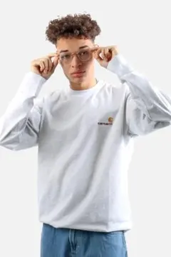 カーハート ロンT アッシュヘザー 美品 (Mサイズも有り)