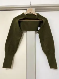 JEANASI ボレロ ニット カーキ 長袖