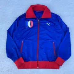 プーマ　PUMA トラックジャケット　フルジップ　フランス　ロゴ刺繍　古着