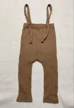 ベビー サロペット風 レギンス リブ編み ロンパース