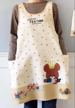 くまのがっこう 撥水生地 フリークロス エプロン　学研