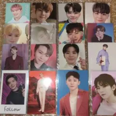 【匿名配送】SEVENTEEN　WOOZI トレカ16枚＋アクリルキーリング