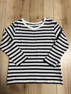 ユニクロ　長袖カットソー　ボーダー　90