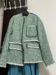 MAISON SPECIAL1度のみ着用ツイードジャケット 緑系 2026年最新】MAISON SPECIAL カラー：グリーン系 レディース ノー