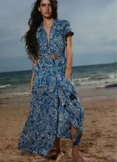 ZARA プリントワンピース